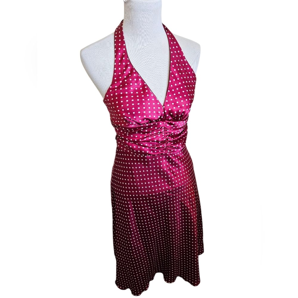 Speechless Halter Pokadot Swing Dress Size 5